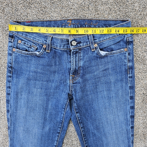 7 For All Mankind Bootcut Stretch Jeans Medium Wash Style#U07500U Womens Size 29 - Picture 9 of 16